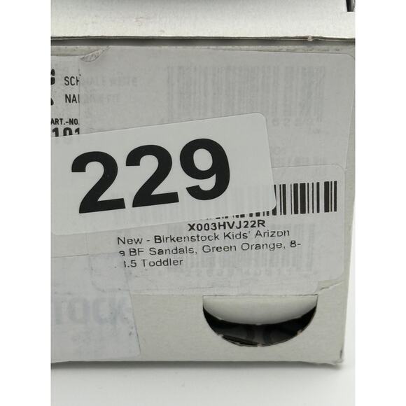 Birkenstock Kids Toddler EVA Fern Arizona Sandal Green/Orange Size US8 EU26 - Picture 4 of 9